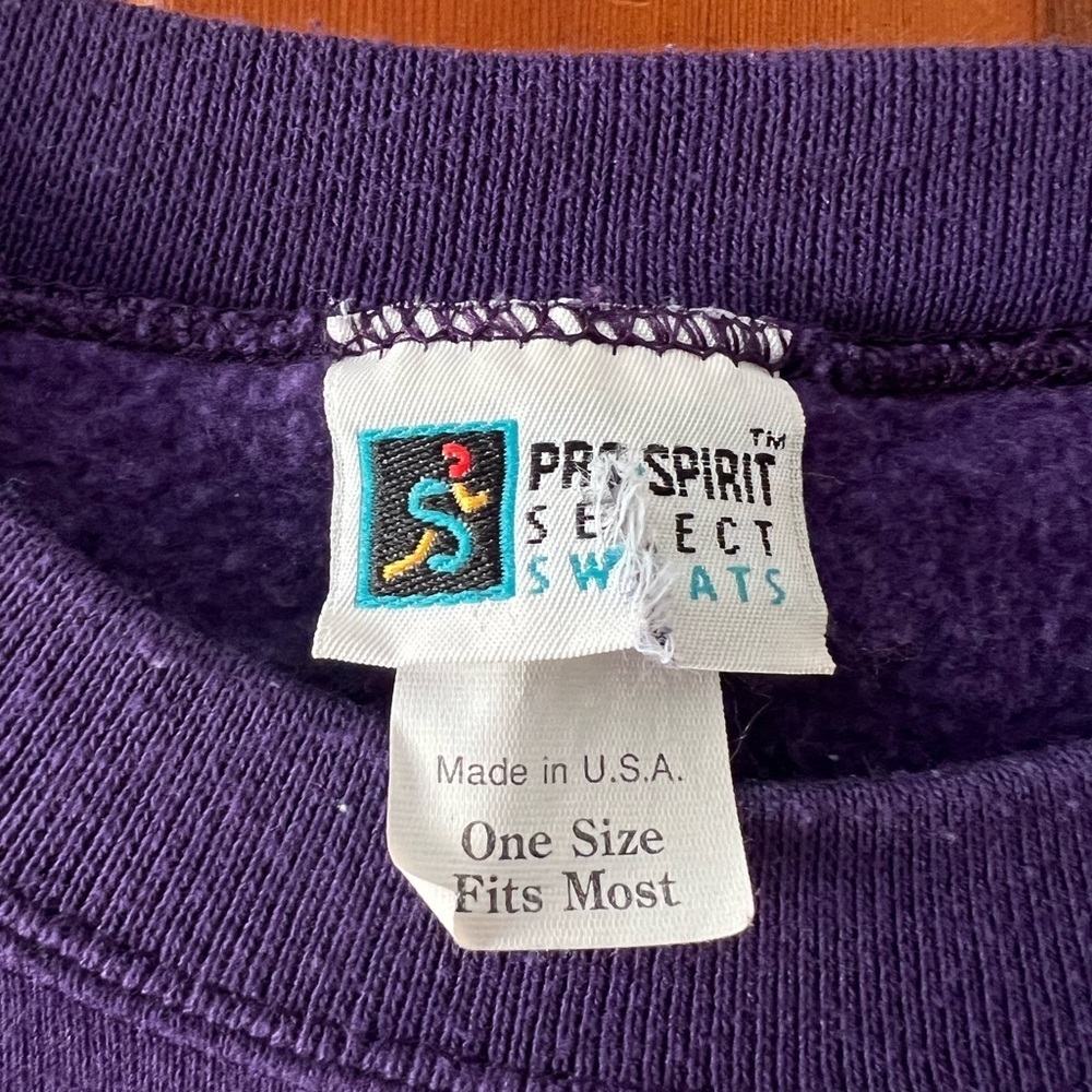 Vintage 80s 90s Florida Keys Sweatshirt Dress – Purple Oversized Beach Graphic - Picture 5 of 9